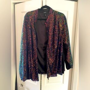 TORRID SIZE 6X/30W SHOWSTOPPING SEQUIN JACKET